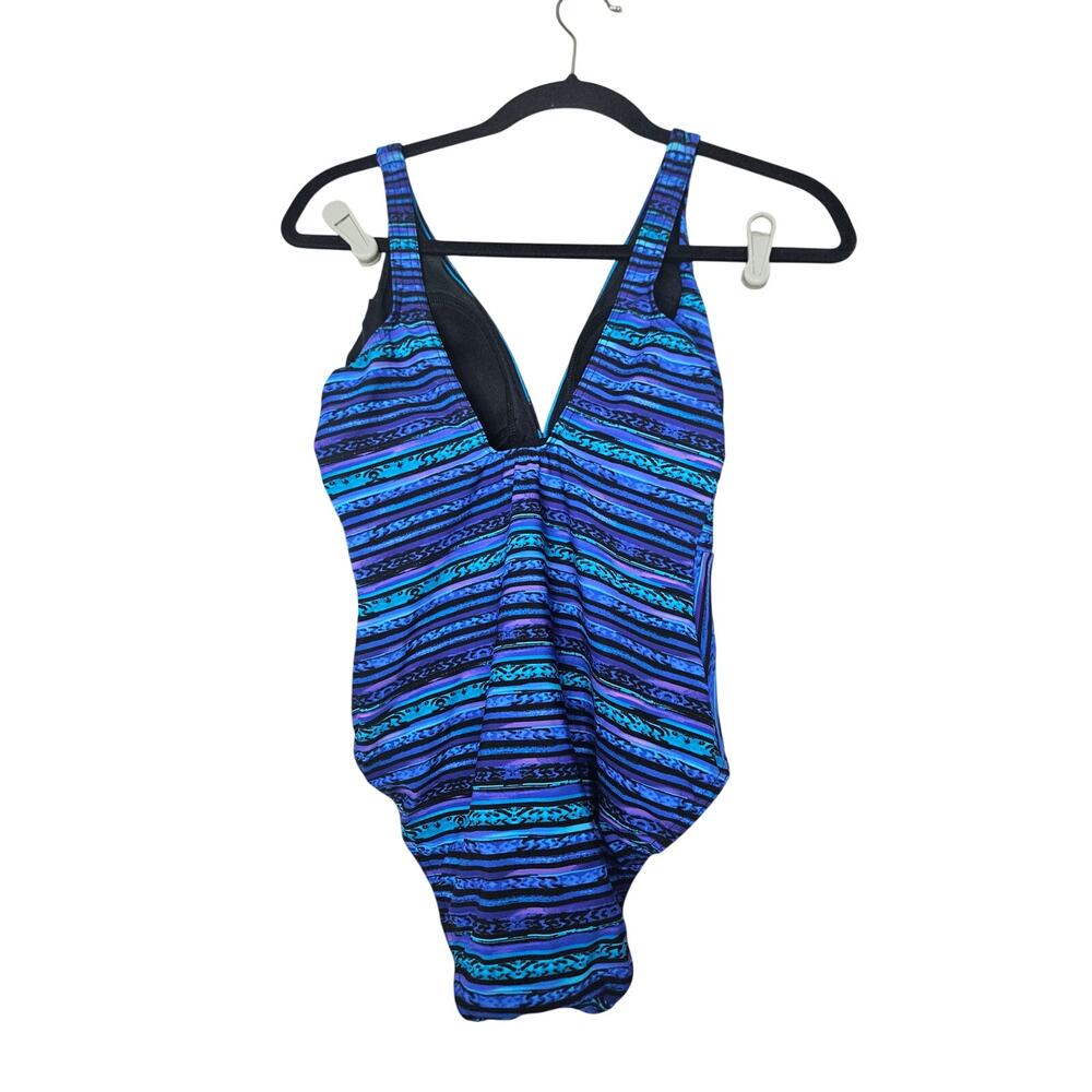 NEW Miraclesuit Odyssey 10 Blue Slimming 1 Piece Swimsuit No Wire Coastal - Picture 4 of 8